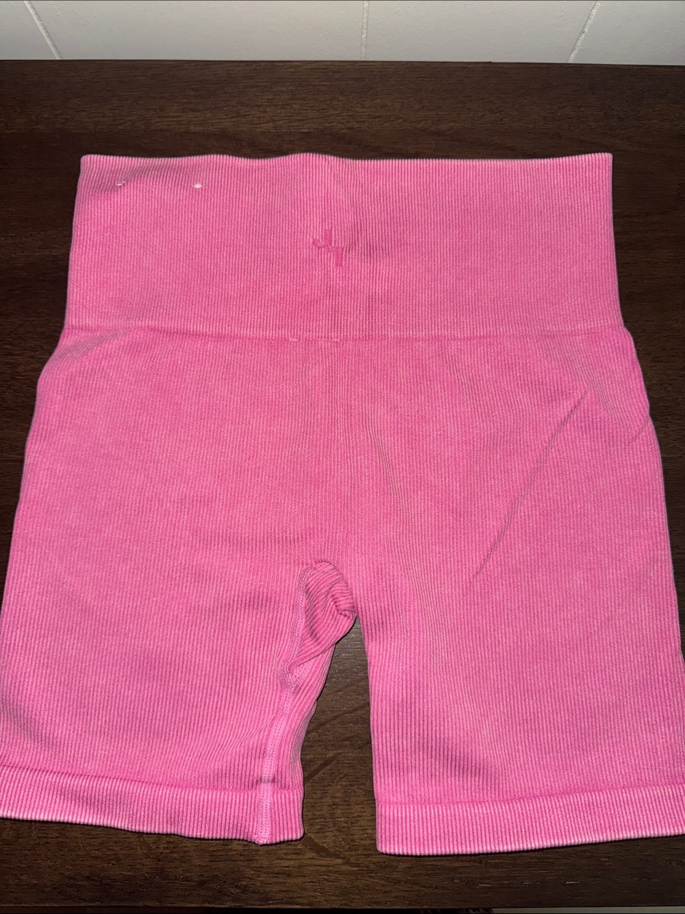 JoyLab Pink Ribbed Bike Shorts